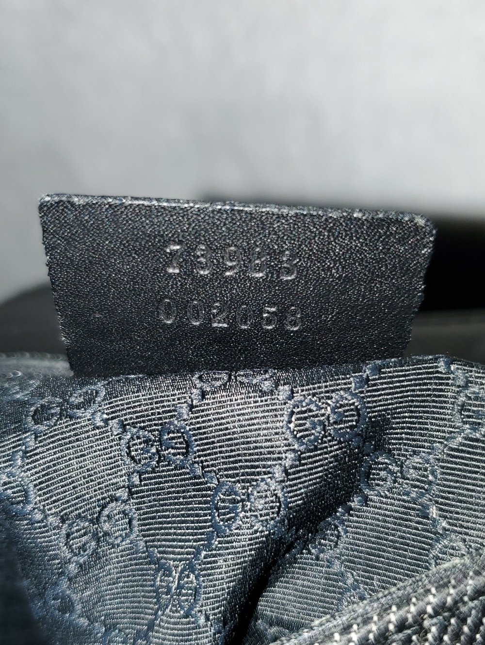 VTG Gucci Web Sherry Line Denim Tote - Picture 6 of 16